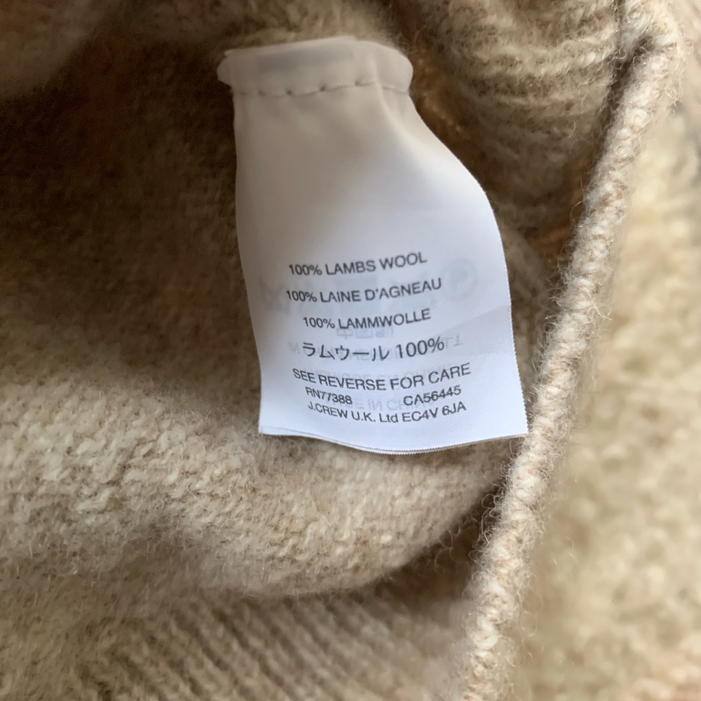 NWOT J.Crew Lambswool Pullover Sweater Size Large - Picture 3 of 6
